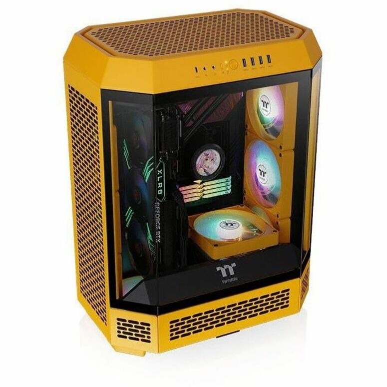 Top Image for Thermaltake The Tower 600 Bumblebee Mid Tower Chassis