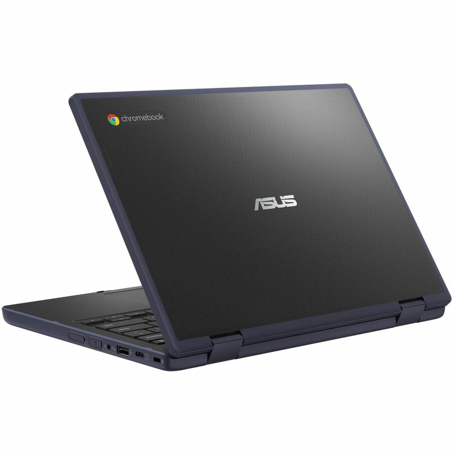 Rear Image for Asus Chromebook CR11 Flip CR1104F CR1104FTA-YZ84T 11.6" Touchscreen Rugged Convertible 2 in 1 Chromebook - HD - Intel N-Series N150 - 8 GB - 64 GB Flash Memory - Mineral Gray