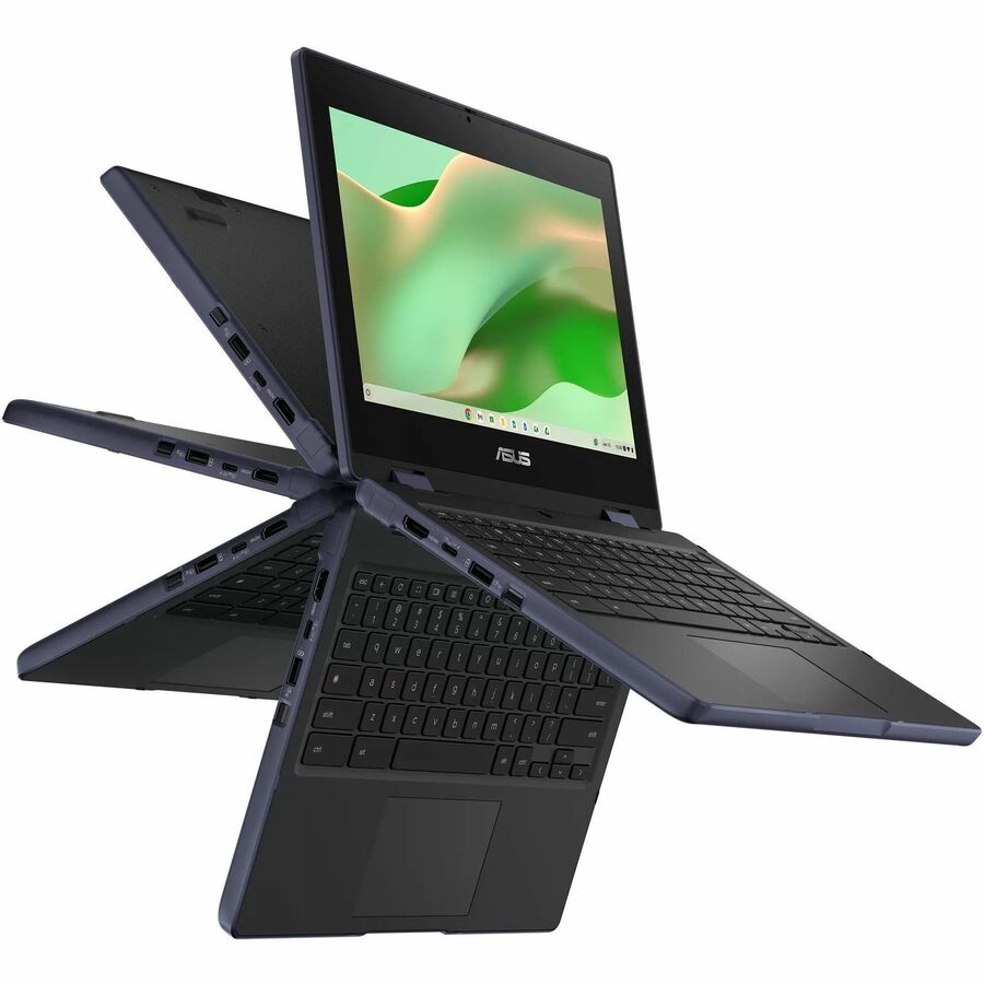 Alternate-Image3 Image for Asus Chromebook CR11 Flip CR1104F CR1104FTA-YZ84T 11.6" Touchscreen Rugged Convertible 2 in 1 Chromebook - HD - Intel N-Series N150 - 8 GB - 64 GB Flash Memory - Mineral Gray