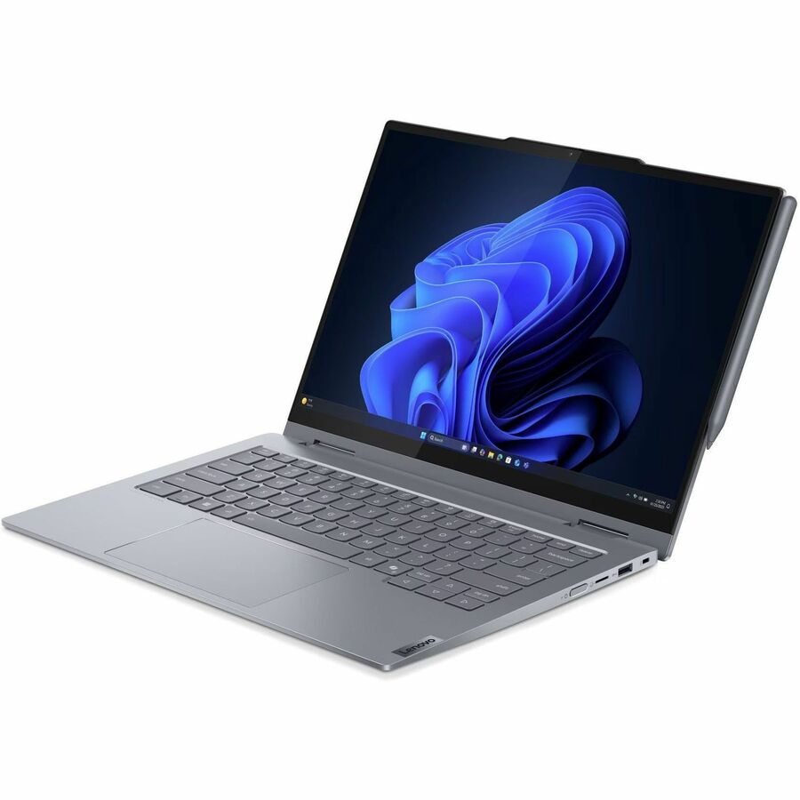 Alternate-Image2 Image for Lenovo ThinkBook 14 G5 IAU 21SQ0001US 14" Touchscreen Convertible 2 in 1 Notebook - WUXGA - Intel Core Ultra 5 225U - 16 GB - 256 GB SSD - English (US) Keyboard - Luna Gray