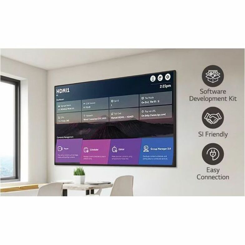 Alternate-Image10 Image for LG 86" UHD Ultra Slim Signage with webOS 6.0 and Advanced Security