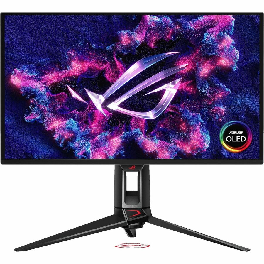 Front Image for Asus ROG Swift PG27UCDM 27" Class 4K UHD Gaming OLED Monitor - 16:9 - Black