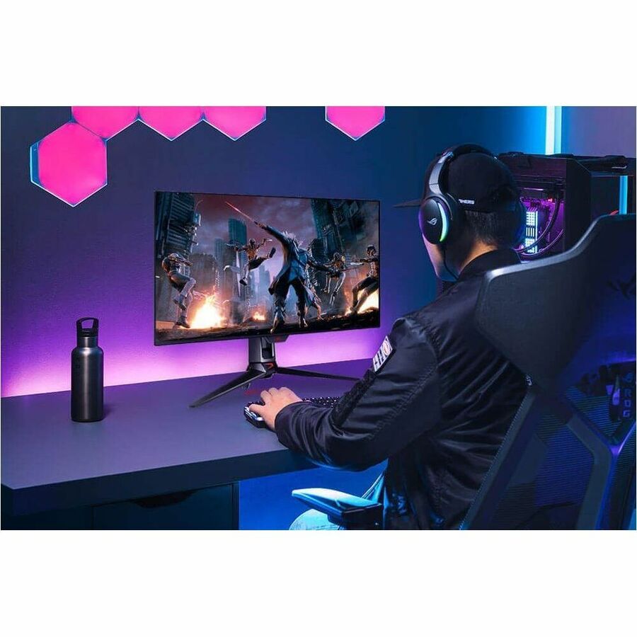 Life-Style Image for Asus ROG Swift PG27UCDM 27" Class 4K UHD Gaming OLED Monitor - 16:9 - Black