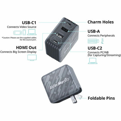 Alternate-Image2 Image for AVerMedia ELITE GO GC313Pro Charging/Recording/Video Transmission Device