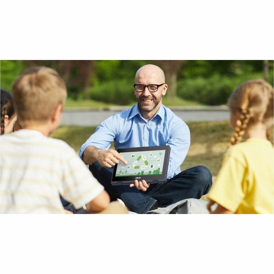 Alternate-Image9 Image for Asus BR1104F BR1104FTA-YS14T 11.6" Touchscreen Rugged Convertible 2 in 1 Notebook - HD - Intel N-Series N150 - 4 GB - 128 GB SSD - Mineral Gray