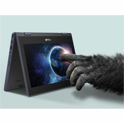 Alternate-Image4 Image for Asus BR1104F BR1104FTA-YS14T 11.6" Touchscreen Rugged Convertible 2 in 1 Notebook - HD - Intel N-Series N150 - 4 GB - 128 GB SSD - Mineral Gray