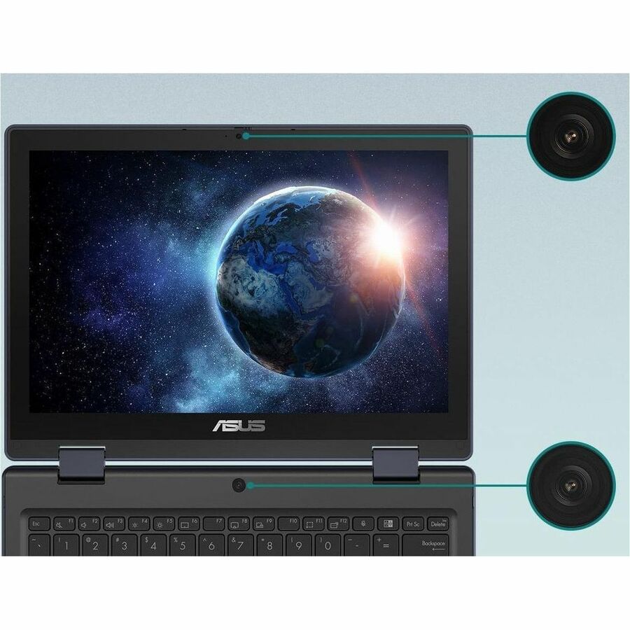 Alternate-Image4 Image for Asus BR1204F BR1204FTA-YS24T-S 12.2" Touchscreen Rugged Convertible 2 in 1 Notebook - WUXGA - Intel N-Series N250 - 8 GB - 128 GB SSD - Mineral Gray