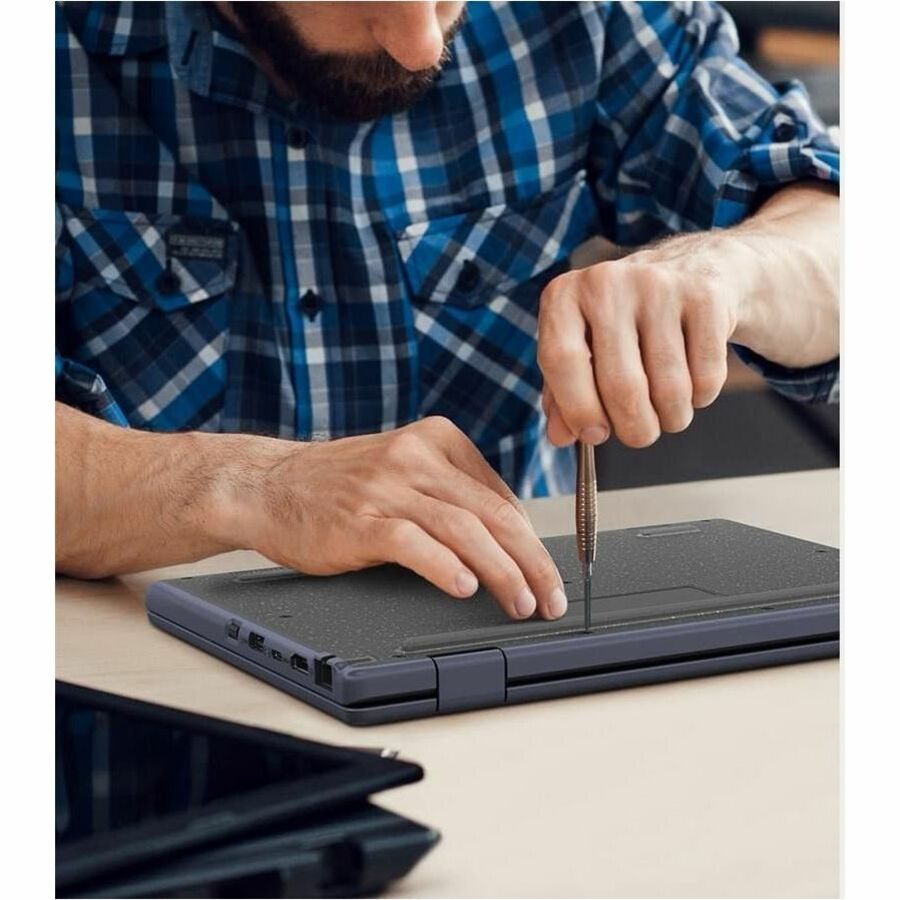 Alternate-Image5 Image for Asus BR1204F BR1204FTA-YS24T-S 12.2" Touchscreen Rugged Convertible 2 in 1 Notebook - WUXGA - Intel N-Series N250 - 8 GB - 128 GB SSD - Mineral Gray