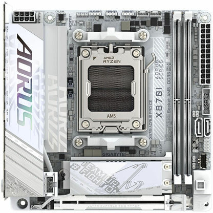 Alternate-Image5 Image for GIGABYTE Ultra Durable X870I AORUS PRO ICE Gaming Desktop Motherboard - AMD X870 Chipset - Socket AM5 - Mini ITX