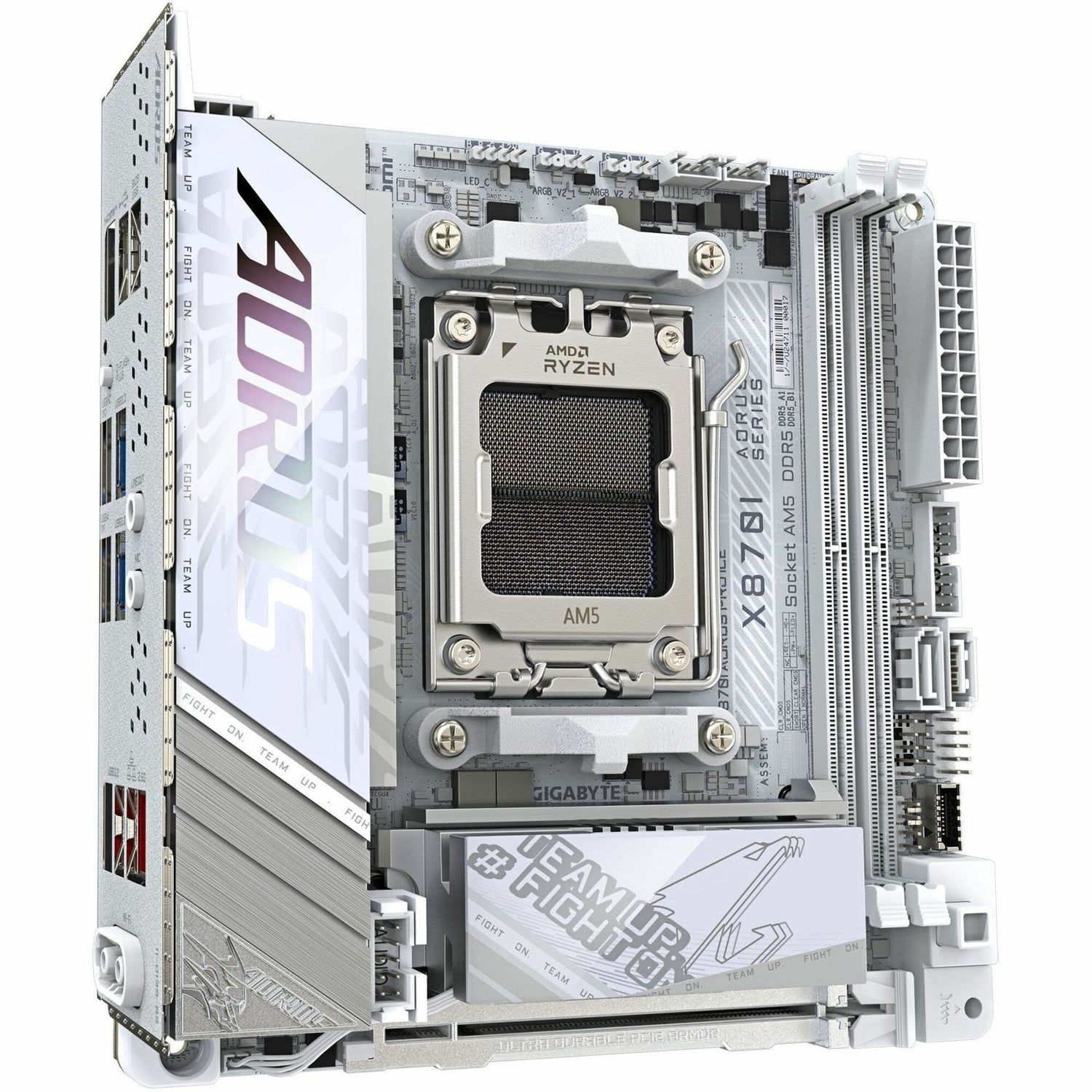 Main Image for GIGABYTE Ultra Durable X870I AORUS PRO ICE Gaming Desktop Motherboard - AMD X870 Chipset - Socket AM5 - Mini ITX