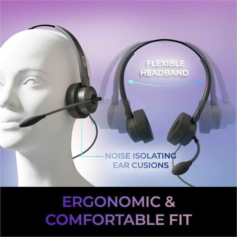 Alternate-Image7 Image for Adesso Xtream P7 Wired Stereo Headset With AI Controls