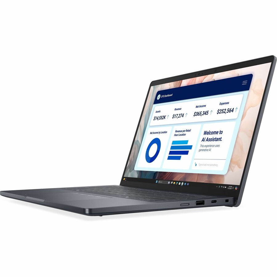 Alternate-Image7 Image for Dell Pro 14 Premium PA14250 14" Copilot+ PC Notebook - Full HD Plus - 60 Hz - Intel Core Ultra 7 268V - vPro Technology - Intel Evo Platform - 32 GB - 512 GB SSD - English (US) Keyboard - Magnetite