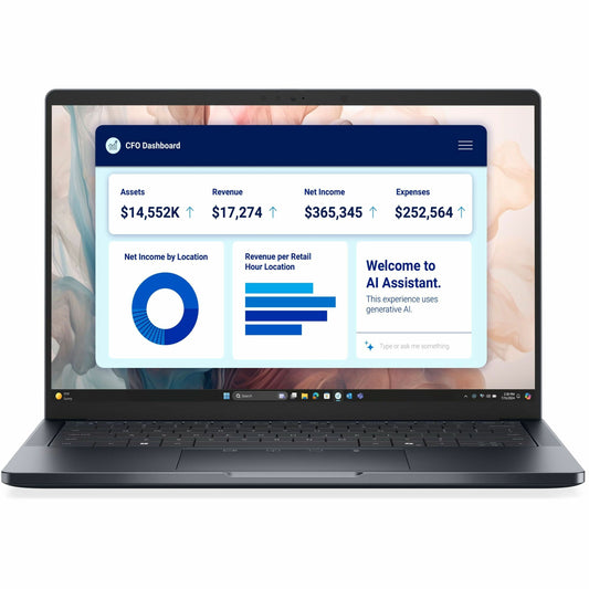 Main Image for Dell Pro 14 Premium PA14250 14" Copilot+ PC Notebook - Full HD Plus - 60 Hz - Intel Core Ultra 7 268V - vPro Technology - Intel Evo Platform - 32 GB - 512 GB SSD - English (US) Keyboard - Magnetite