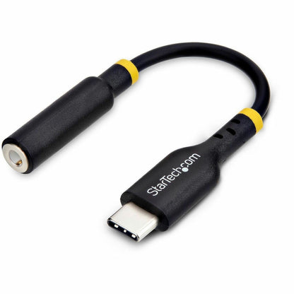 Main Image for StarTech.com 5in (12.7cm) USB-C Audio Adapter to 3.5mm Headphone/Headset Jack, USB Type-C Aux Dongle, 32-bit DAC, For Laptop/Phone/Tablet