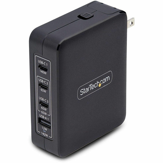 Main Image for StarTech 140W USB-C Wall Charger, 3x USB-C/1x USB-A, PD 3.1 International GaN Power Adapter for MacBook Pro/Max/Dell XPS/Inspiron