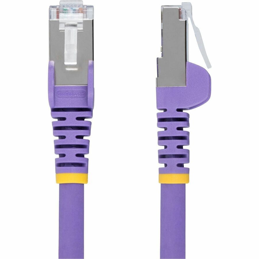 Alternate-Image1 Image for StarTech.com 6ft Purple CAT6a Ethernet Cable, Snagless RJ45, 10G, 100W PoE, S/FTP, LSZH, 27AWG Bare Copper, 500MHz, Shielded Network Cord