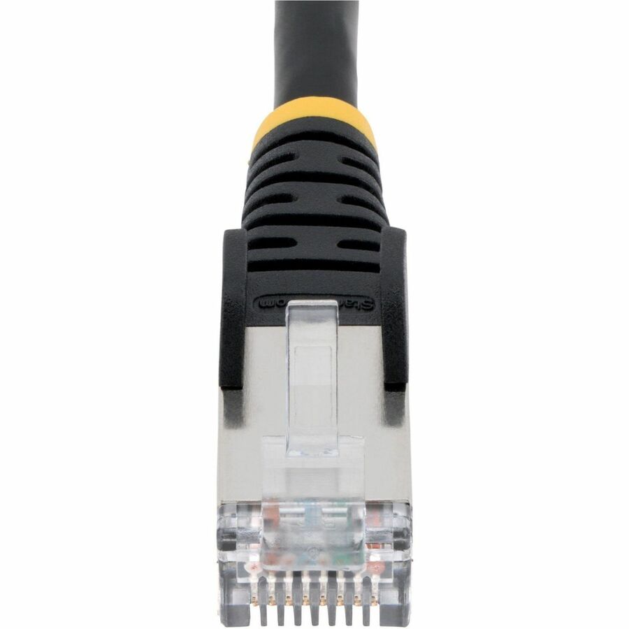 Alternate-Image3 Image for StarTech.com 75ft Black CAT6a Ethernet Cable, Snagless RJ45, 10G, 100W PoE, S/FTP, LSZH, 27AWG Pure Copper, 500MHz, Shielded Network Cord