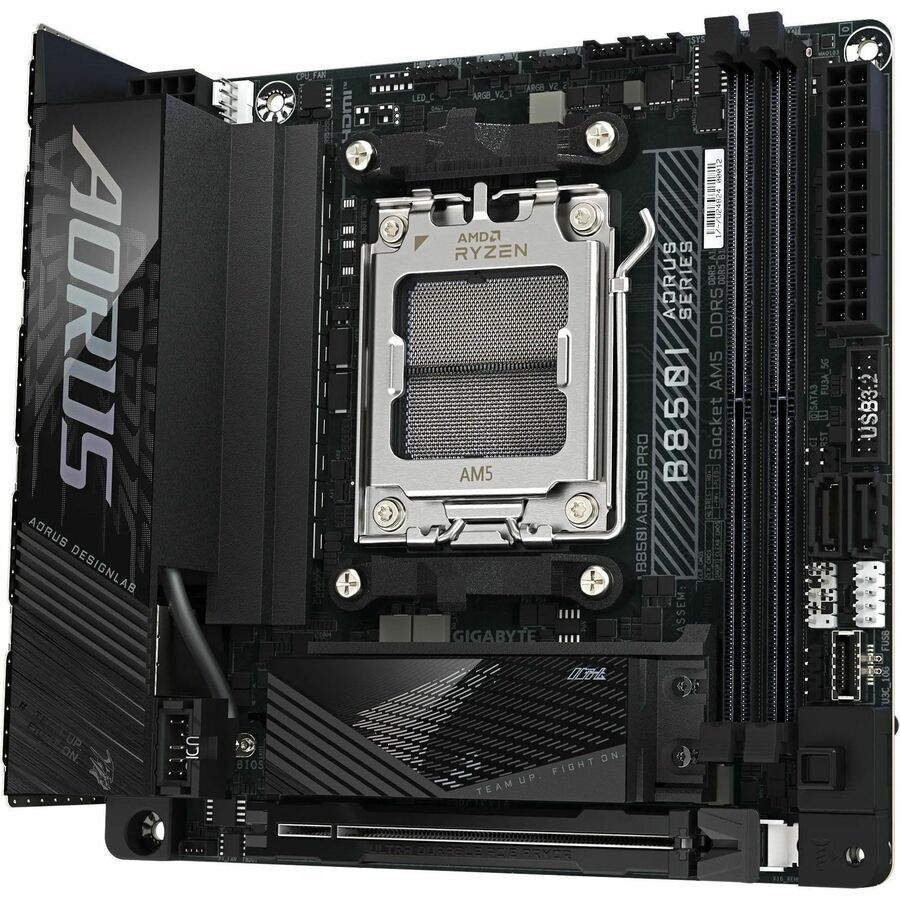 Alternate-Image2 Image for GIGABYTE Ultra Durable B850I AORUS PRO Gaming Desktop Motherboard - AMD B850 Chipset - Socket AM5 - Mini ITX