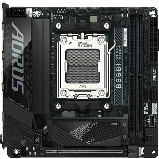 Main Image for GIGABYTE Ultra Durable B850I AORUS PRO Gaming Desktop Motherboard - AMD B850 Chipset - Socket AM5 - Mini ITX