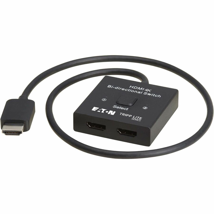 Alternate-Image2 Image for Eaton Tripp Lite Series 2x1 Bi-Directional HDMI Switch - 4K 60 Hz, HDR, HDCP Passthrough