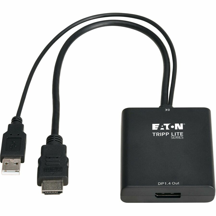 Alternate-Image2 Image for Eaton Tripp Lite Series 8K HDMI to DisplayPort Active Converter (M/F) with USB Power, 1 ft. (0.3 m)