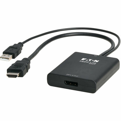 Alternate-Image1 Image for Eaton Tripp Lite Series 8K HDMI to DisplayPort Active Converter (M/F) with USB Power, 1 ft. (0.3 m)