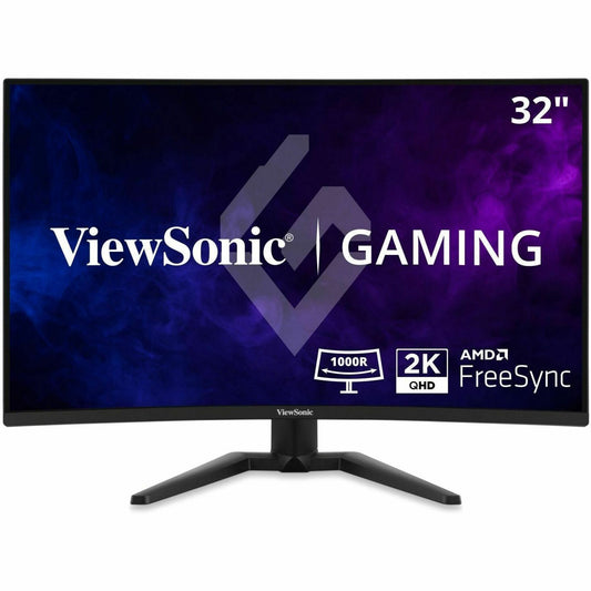 Main Image for ViewSonic VX3228C-2K 32 Inch 1440p Curved Gaming Monitor with 1ms, 180Hz, FreeSync, Eye Care, HDMI, and DisplayPort Inputs