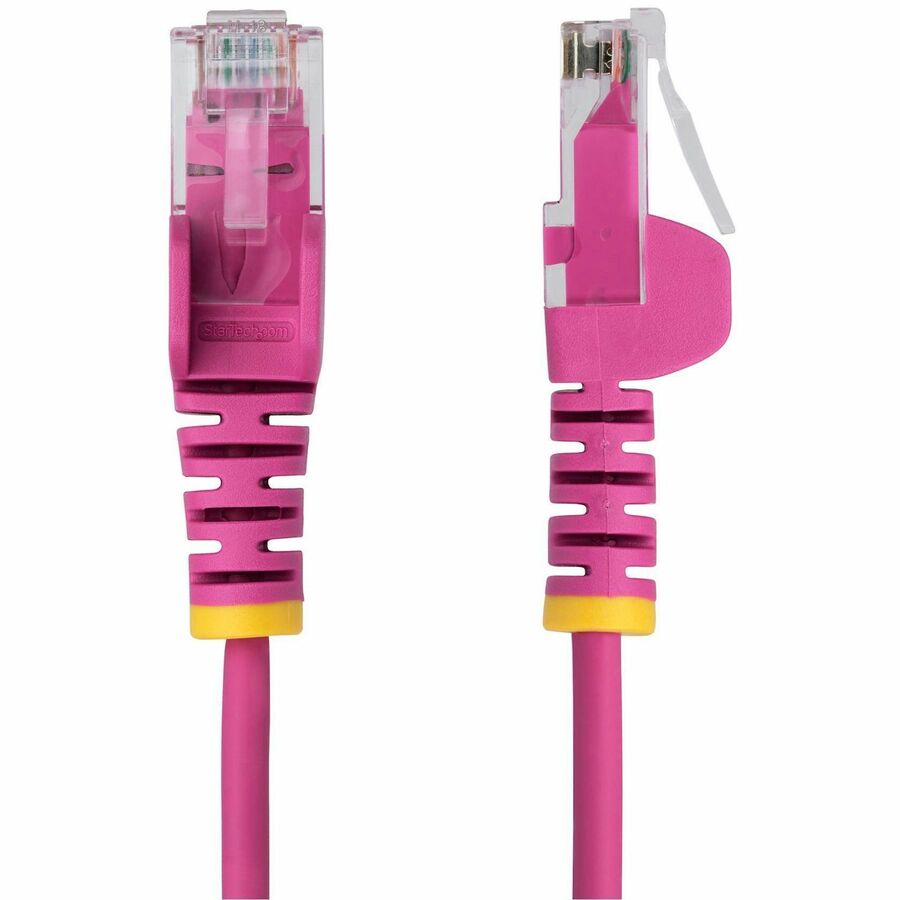 Alternate-Image7 Image for StarTech.com 20ft Pink Slim CAT6 Ethernet Cable, Slim Snagless RJ45, UTP, LSZH, 28AWG Bare Copper, Slim Network Patch Cord, Fluke Tested