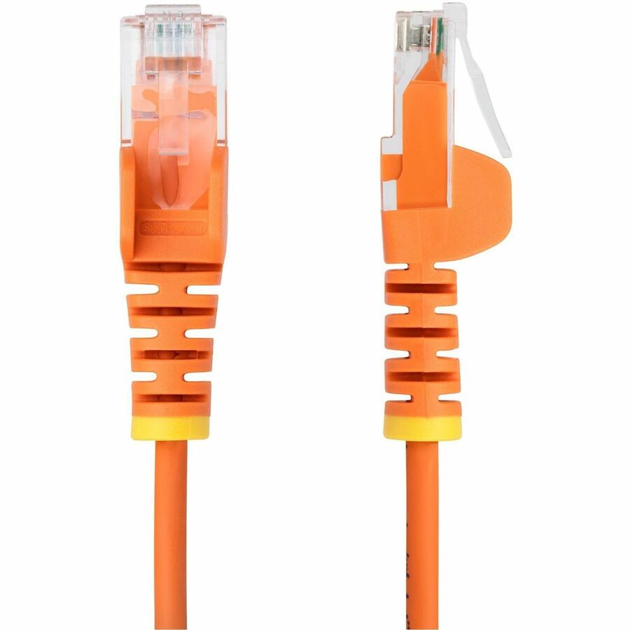Alternate-Image7 Image for StarTech.com 6ft Orange Slim CAT6 Ethernet Cable, Slim Snagless RJ45, UTP, LSZH, 28AWG Bare Copper, Slim Network Patch Cord, Fluke Tested