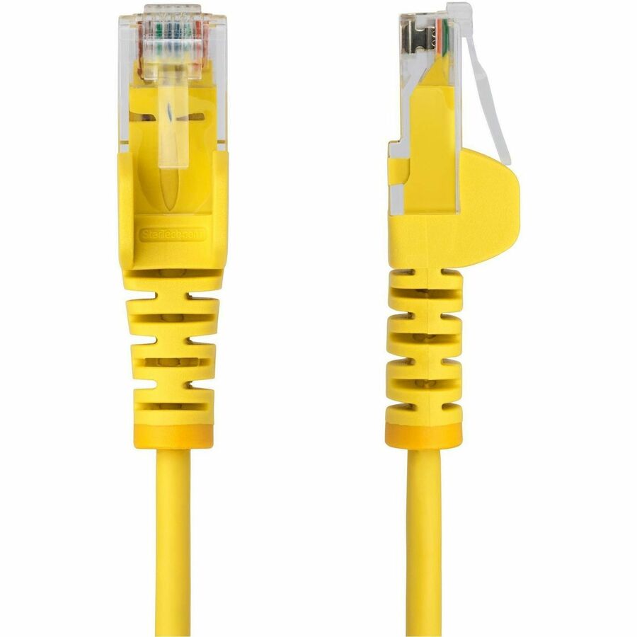 Alternate-Image7 Image for StarTech.com 6in Yellow Slim CAT6 Ethernet Cable, Slim Snagless RJ45, UTP, LSZH, 28AWG Bare Copper, Slim Network Patch Cord, Fluke Tested