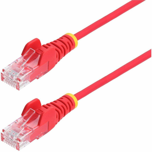 Main Image for StarTech.com 2ft Red Slim CAT6 Ethernet Cable, Slim Snagless RJ45, UTP, LSZH, 28AWG Bare Copper, Slim Network Patch Cord, Fluke Tested