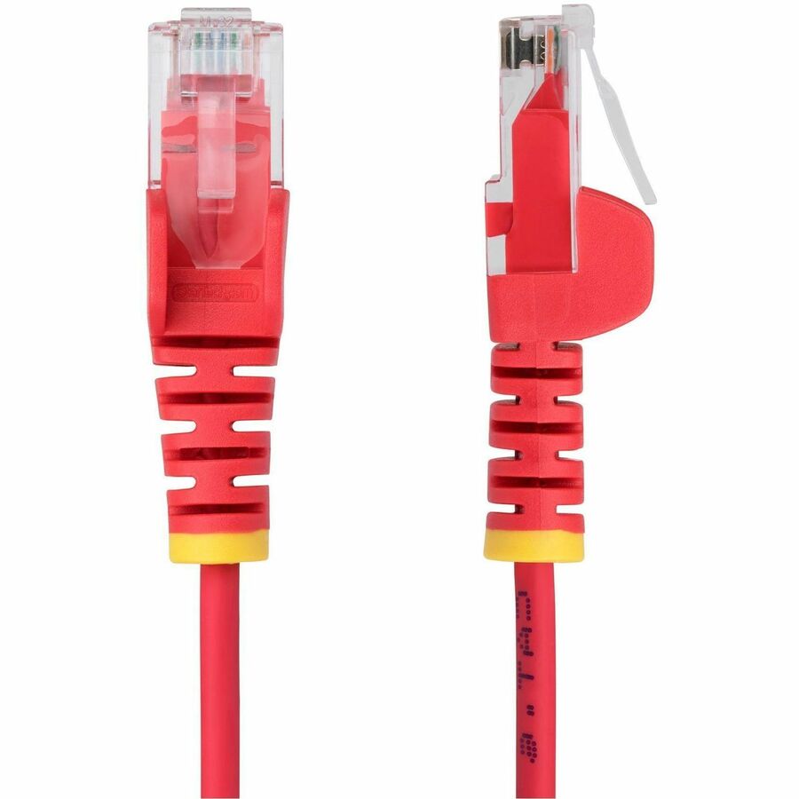 Alternate-Image7 Image for StarTech.com 6in Red Slim CAT6 Ethernet Cable, Slim Snagless RJ45, UTP, LSZH, 28AWG Bare Copper, Slim Network Patch Cord, Fluke Tested