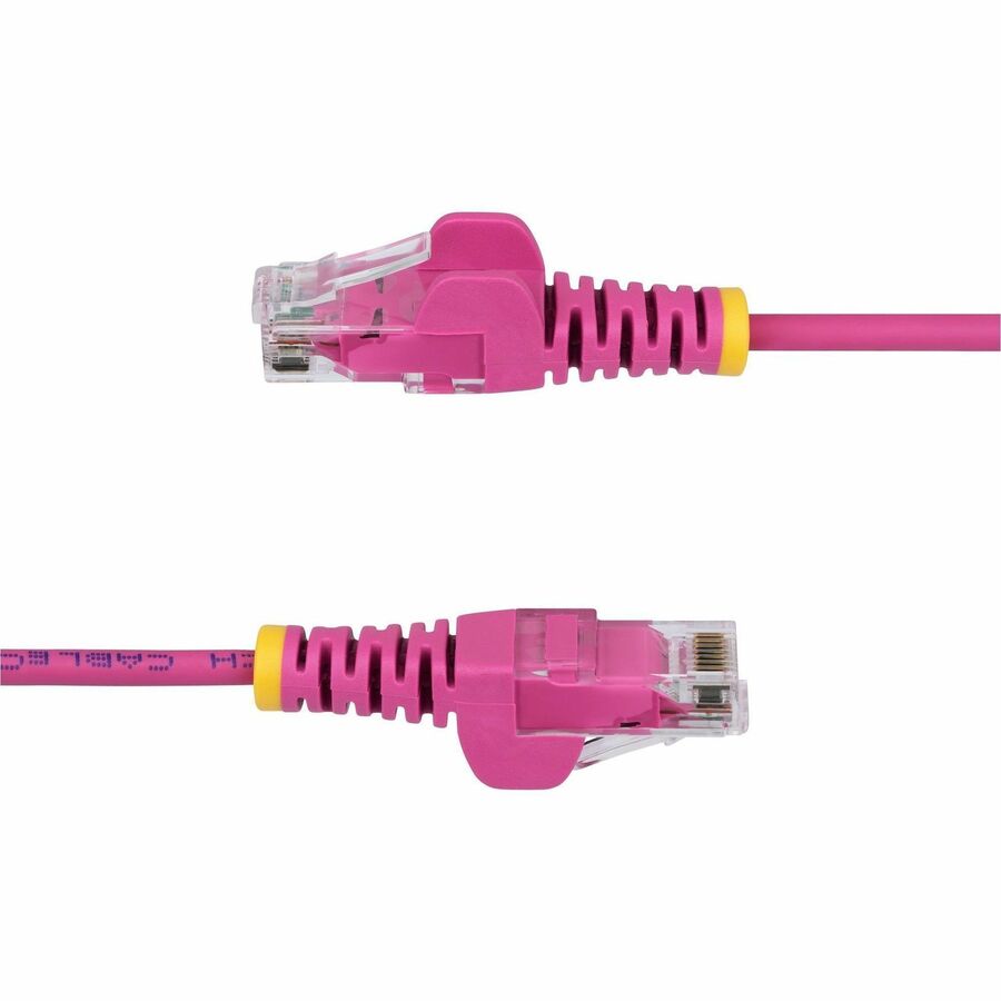 Alternate-Image8 Image for StarTech 3ft Pink Slim CAT6 Ethernet Cable, Slim Snagless RJ45, UTP, LSZH, 28AWG Bare Copper, Slim Network Patch Cord