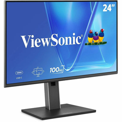 Right Image for ViewSonic VG2452 24 Inch 1080p Monitor, IPS Display with 100Hz for Smooth Home and Office Productivity, Full Ergonomic Adjustability, 5-Port USB Hub, 65W USB-C, HDMI, and DisplayPort Inputs