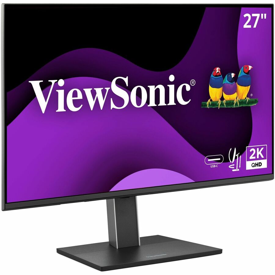 Right Image for ViewSonic VG2752-2K 27 Inch IPS 1440p Ergonomic Monitor with Tilt, Swivel, Pivot, Height Adjust, 100Hz, 5-Port USB Hub, HDMI, DisplayPort, and 65W USB C Inputs