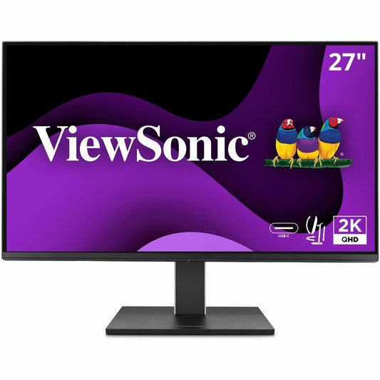 Main Image for ViewSonic VG2752-2K 27 Inch IPS 1440p Ergonomic Monitor with Tilt, Swivel, Pivot, Height Adjust, 100Hz, 5-Port USB Hub, HDMI, DisplayPort, and 65W USB C Inputs