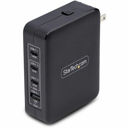 Main Image for StarTech.com 140W USB-C Wall Charger, 3x USB-C/1x USB-A, PD 3.1 Portable GaN Power Adapter for MacBook Pro/Max/Dell XPS/Inspiron/Precision