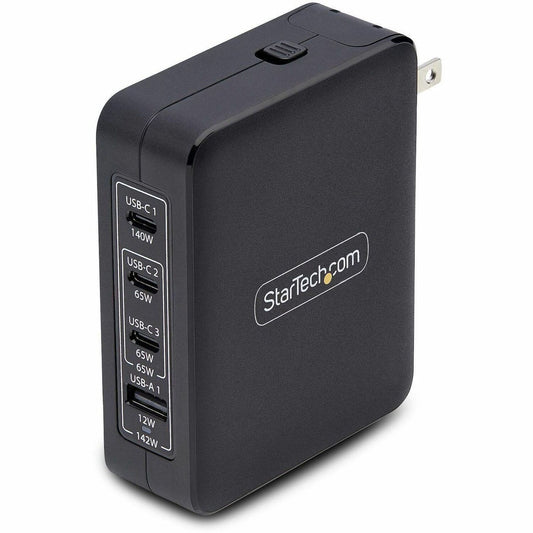 Main Image for StarTech.com 140W USB-C Wall Charger, 3x USB-C/1x USB-A, PD 3.1 Portable GaN Power Adapter for MacBook Pro/Max/Dell XPS/Inspiron/Precision