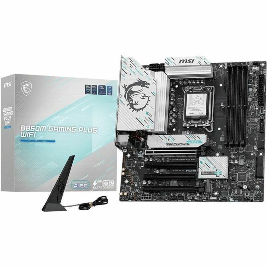 Alternate-Image1 Image for MSI B860M GAMING PLUS WIFI Gaming Desktop Motherboard - Intel B860 Chipset - Socket LGA-1851 - Micro ATX