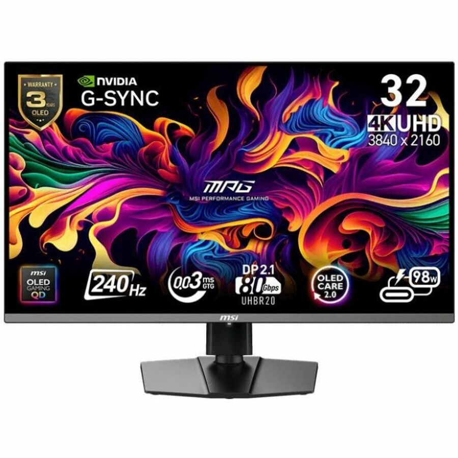 Main Image for MSI MPG 322URX QD-OLED UHD 240Hz 32 inch Gaming Monitor