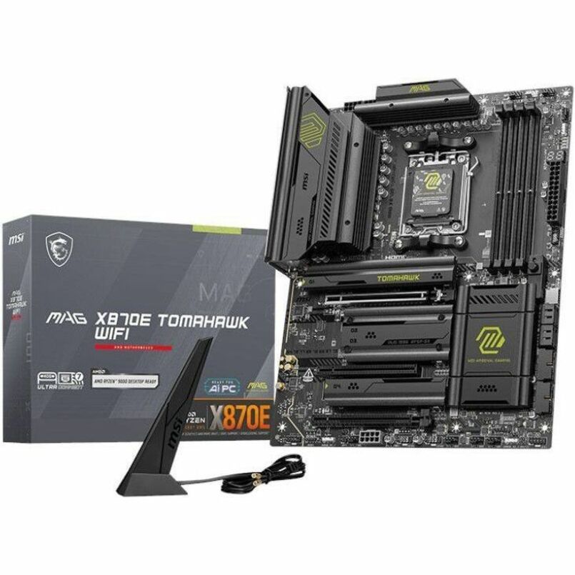Alternate-Image1 Image for MSI MAG X870E TOMAHAWK WIFI Gaming Desktop Motherboard - AMD X870E Chipset - Socket AM5 - ATX