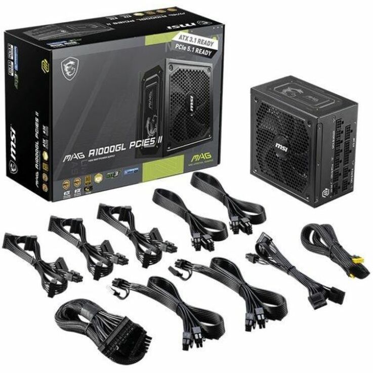 Alternate-Image4 Image for MSI MAG 1000W Power Supply