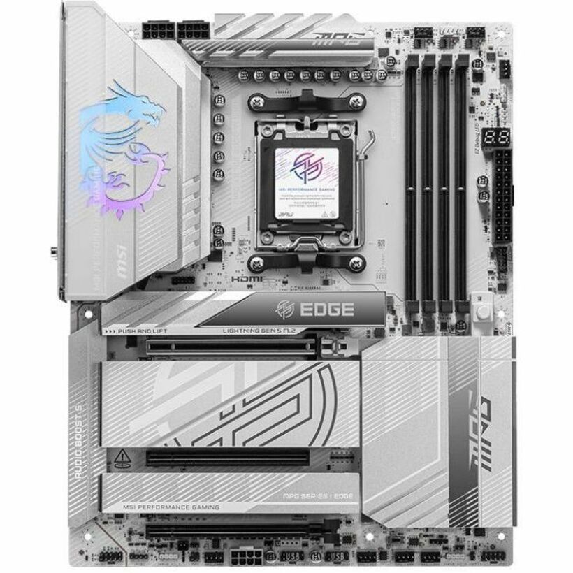 Alternate-Image1 Image for MSI MPG X870E EDGE TI WIFI Gaming Desktop Motherboard - AMD X870E Chipset - Socket AM5 - ATX