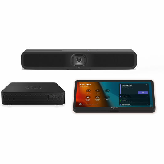 Main Image for Logitech Small Microsoft Teams Rooms on Windows with Tap + MeetUp 2 + Lenovo ThinkSmart Core Gen 2