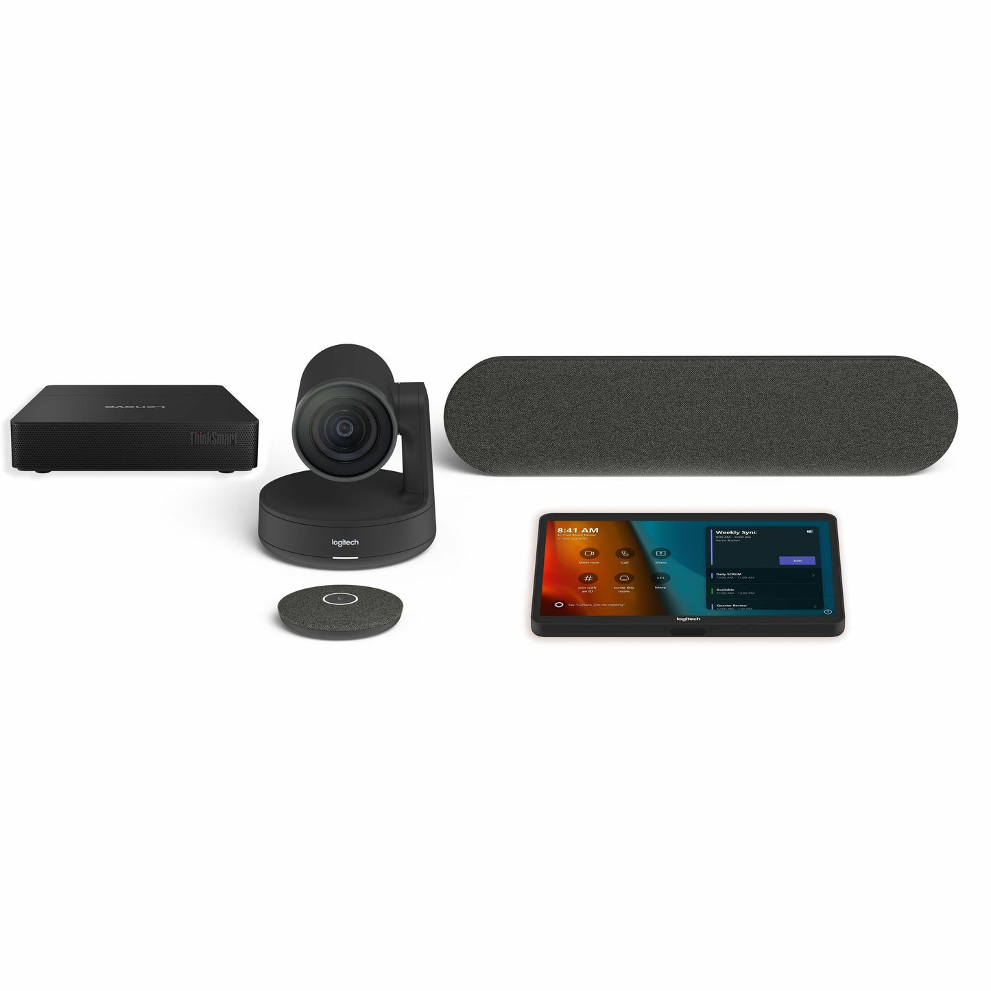 Main Image for Logitech Medium Microsoft Teams Rooms on Windows with Tap + Rally System + Lenovo ThinkSmart Core Gen 2