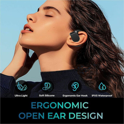 Alternate-Image1 Image for Adesso Xtream T4 Open-Ear Bluetooth Earbuds with Charging Case