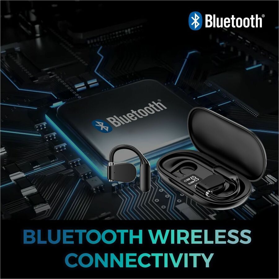 Alternate-Image2 Image for Adesso Xtream T4 Open-Ear Bluetooth Earbuds with Charging Case