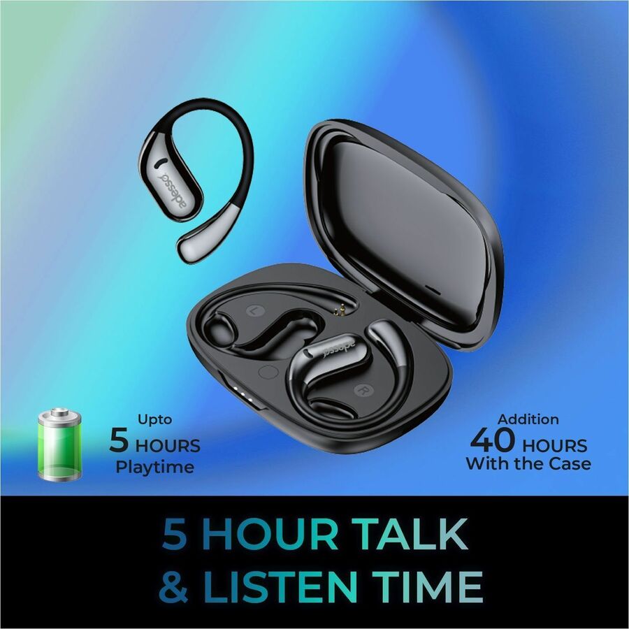 Alternate-Image5 Image for Adesso Xtream T5 Open-Ear Bluetooth Water Resistant Earbuds