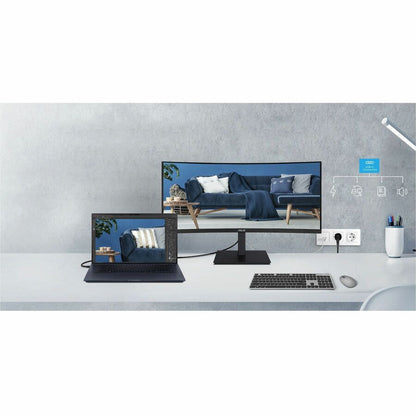 Alternate-Image2 Image for Asus VA34VCPSR 34" Class UW-QHD Curved Screen LED Monitor - 21:9 - Black