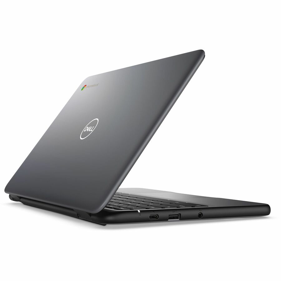 Rear Image for Dell Chromebook 3000 3120 11.6" Clamshell Chromebook - HD - 60 Hz - Intel N-Series N100 - 4 GB - 64 GB Flash Memory - English (US) Keyboard - Gray